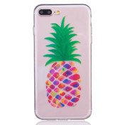 iPhone 7+/8+ TPU cover - Farverig ananas