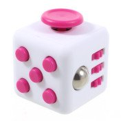 Fidget cube - Hvid / pink