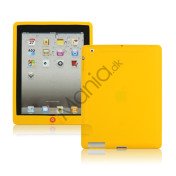 Ny iPad 2. 3. 4. Gen Silikone Case Skin Cover med Home Button - Gul