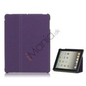 Premium Canvas Folio Case Holder til iPad 2 3 4 - Lilla
