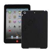 Blødt Silicone Case Cover med Chokolade Home Button til iPad Mini - Sort