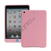 Blødt Silicone Case Cover med Chokolade Home Button til iPad Mini - Pink