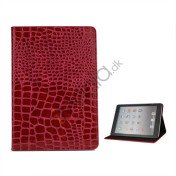 Crocodile Læder Case Cover Stand the iPad Mini - Rose