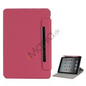 Grain Line 360 Rotating Magnetic Leather Case with Wake Sleep Function til iPad Mini  -  Rose