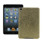 Sparkling Glitter Diamante Slim Hard Case Cover til iPad Mini - Guld