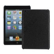 Shining Glitter Bling Powder Mesh Coated Hard Case Skin Cover til iPad Mini - Sort