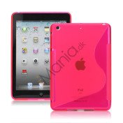 S-curved Gel TPU Case Cover til iPad Mini - Rose