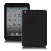 Slim Matte TPU Pudding Jelly Gel Cover Case til iPad Mini - Sort