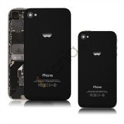 iPhone 4S bagcover (med logo), sort