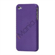 iPhone 4 / 4S cover perforeret lilla