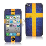 iPhone 4 skin med svensk flag