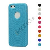 Finger Print Swirling Skin Silikone Taske Cover til iPhone 5