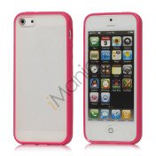 Frosted Plastic & TPU Hybrid Case iPhone 5 cover - Rose