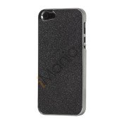 Glitrende Powder Metalbelagt Hard Case iPhone 5 cover - Sort