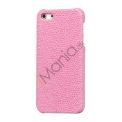 Slange Leather Coated Hard Case til iPhone 5 - Pink