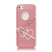 Pilen of Love Frosted hård plast Case til iPhone 5 - Pink