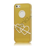 Pilen of Love Frosted hård plast Case til iPhone 5 - Gul