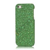 Skinnende Flash Sequin Hard Case til iPhone 5 - Grøn