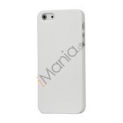 Gummibelagt Mat Hard Back Case til iPhone 5 - Hvid