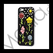 3D Vivid Blomster Sunshine Hard Cover Case til iPhone 5