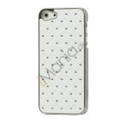 Baby ånde Diamante Metalbelagt Hard Case til iPhone 5 - Hvid