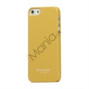 Premium Blankt Hard Back Case iPhone 5 cover - Gul