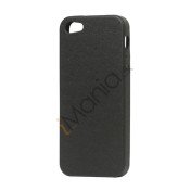 Premium Læder Coated TPU Gele Cover til iPhone 5