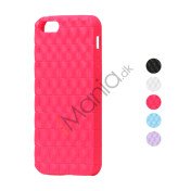 Glitrende Oblong Gitter Robust TPU Gele Case til iPhone 5