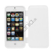 Dobbelt For- og bagside TPU Gel Case iPhone 5 cover - Hvid