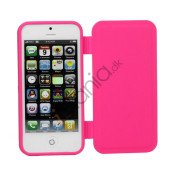 Dobbelt For- og bagside Gel TPU Case iPhone 5 cover - Rose