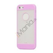 Mat Plastic & TPU Combo Cover Case til iPhone 5 - Light Lilla