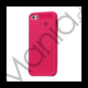 Anti-slip Equalizer Style TPU Case iPhone 5 cover - Hot Pink