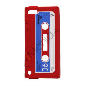 Tyndt Kassettebånd Silicone Cover til iPod Touch 5 - Rød