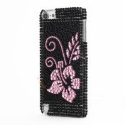 iPod Touch 5 Intuition Blomster Design Krystal Smykkesten Hard Case Snap On Cover