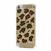 Bling Diamant Krystal Smykkesten Full Cover Case for iPod Touch 5 Leopard Cheetah