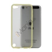 Blankt Hard Back Case til iPod Touch 5 med Soft TPU Kants - Gul