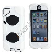 Stødsikkert Hybrid Hard Case til iPod Touch 5 med Beskyttelses Film - Sort / Hvid