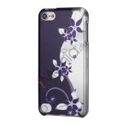 S-formet Lilla Blomst 2 i 1 Snap-On Hard Back Shell Cover til iPod Touch 5