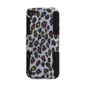 Farverigt Leopard Plastic & Silicone Hybrid Hard Shell Case til iPod Touch 5