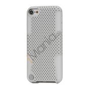 Perforeret Ventileret Plastic & Silikone Hybrid Taske til iPod Touch 5 - Hvid