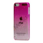 Cover med gradvist farveskift og regndråber Hard Case til iPod Touch 5 - Rose