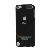 Slim Gummibelagt Beskyttende Hard Case med Apple iPod Logo til iPod Touch 5 - Sort