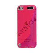 S-formet TPU Cover til iPod Touch 5 - Pink