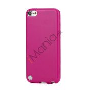 Skinnende Ensfarvet TPU Cover Case til iPod Touch 5 - Rose