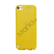 Skinnende Ensfarvet TPU Cover Case til iPod Touch 5 - Gul