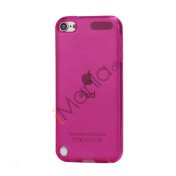 Glat Frosted Fleksibel TPU Gel Skin Cover til iPod Touch 5 - Gennemsigtig Rose