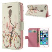 iPhone 5 Bling-etui - Pige på blomstercykel