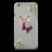 iPhone 6 bling-cover med sommerfugle