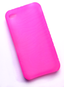 Silikonecover til iPhone 4 med camouflagemønster, neonpink