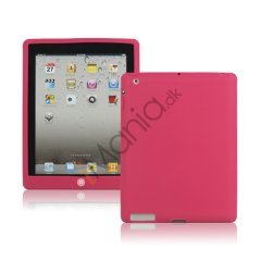 Ny iPad 2. 3. 4. Gen Silikone Case Skin Cover med Home Button - Rose